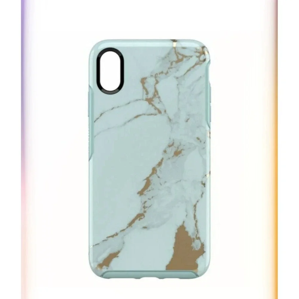 ☀️Otterbox Apple iPhone XS Max Symmetry‎ Phone Case - Teal Marble